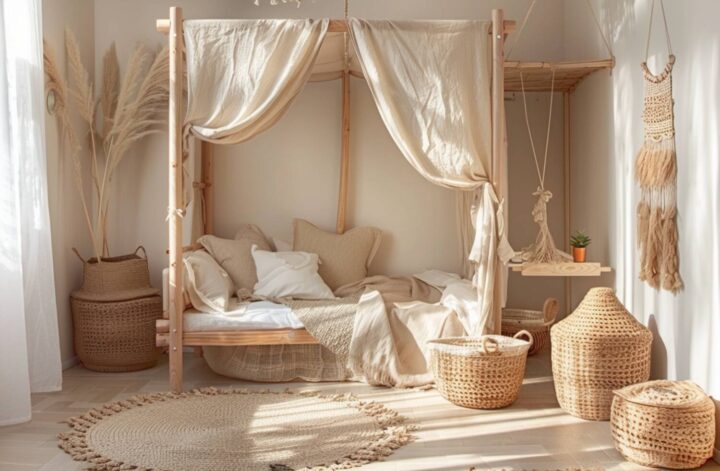 Jak urządzić przestrzeń dziecięcą w małych mieszkaniach w stylu boho
