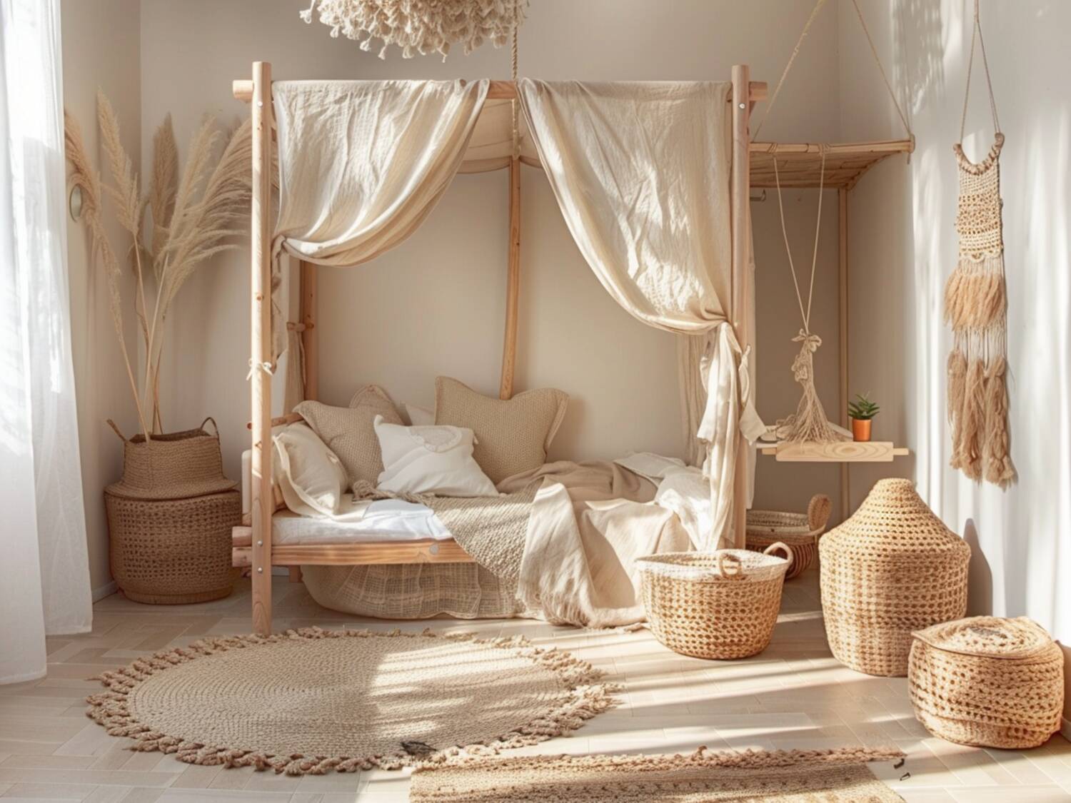 Jak urządzić przestrzeń dziecięcą w małych mieszkaniach w stylu boho
