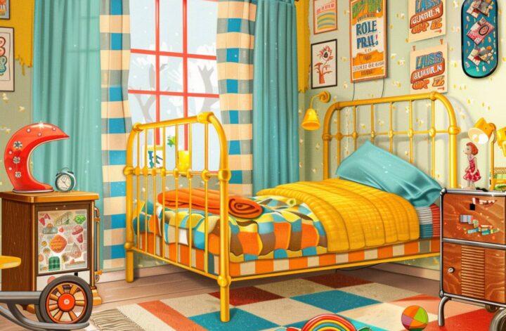 Jak dopasować meble dziecięce do przestrzeni w stylu retro