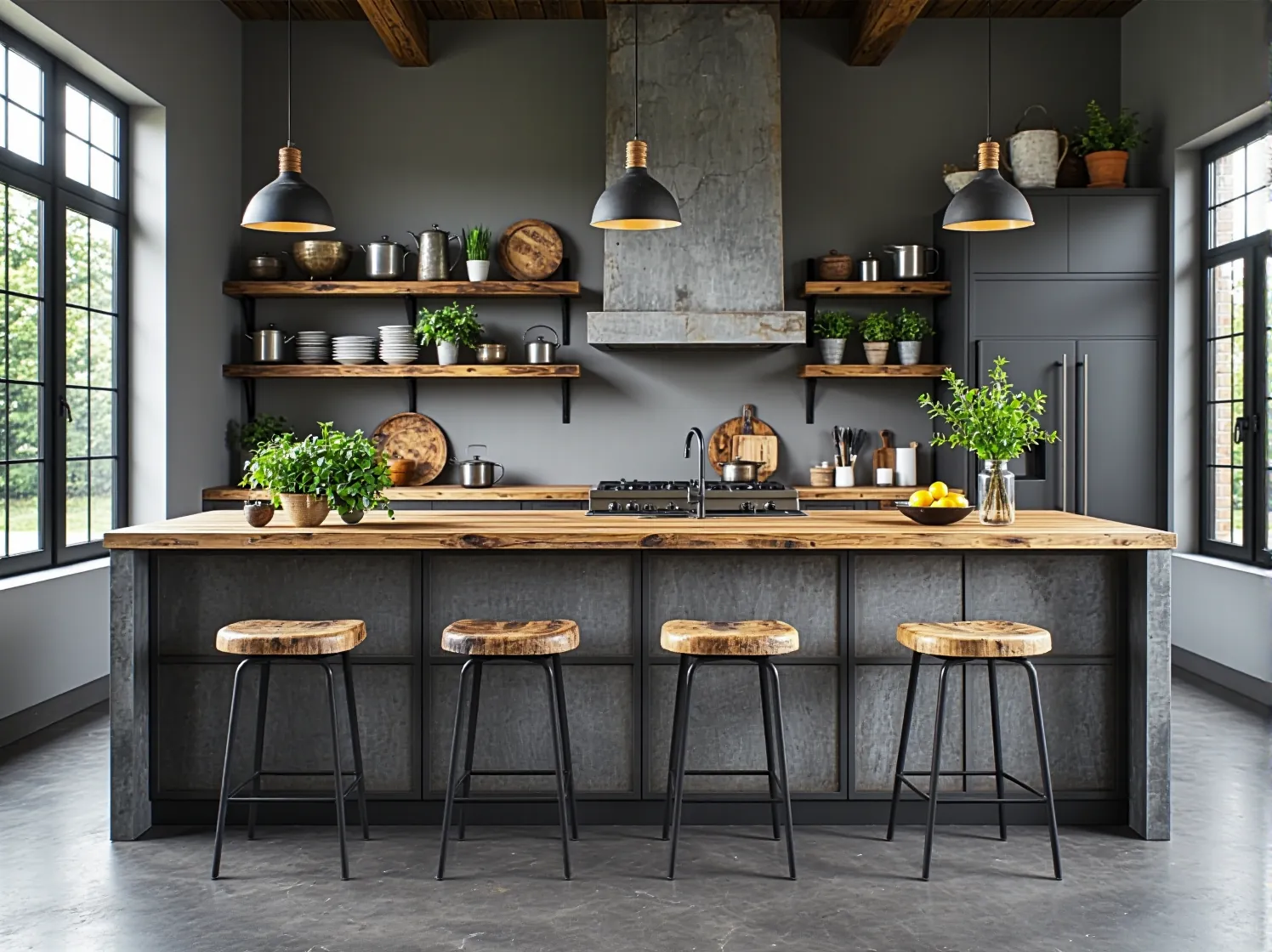 Zbliżenie na spawaną teksturę metalowych mebli z odzysku. Industrialny charakter i surowy detal projektu DIY.