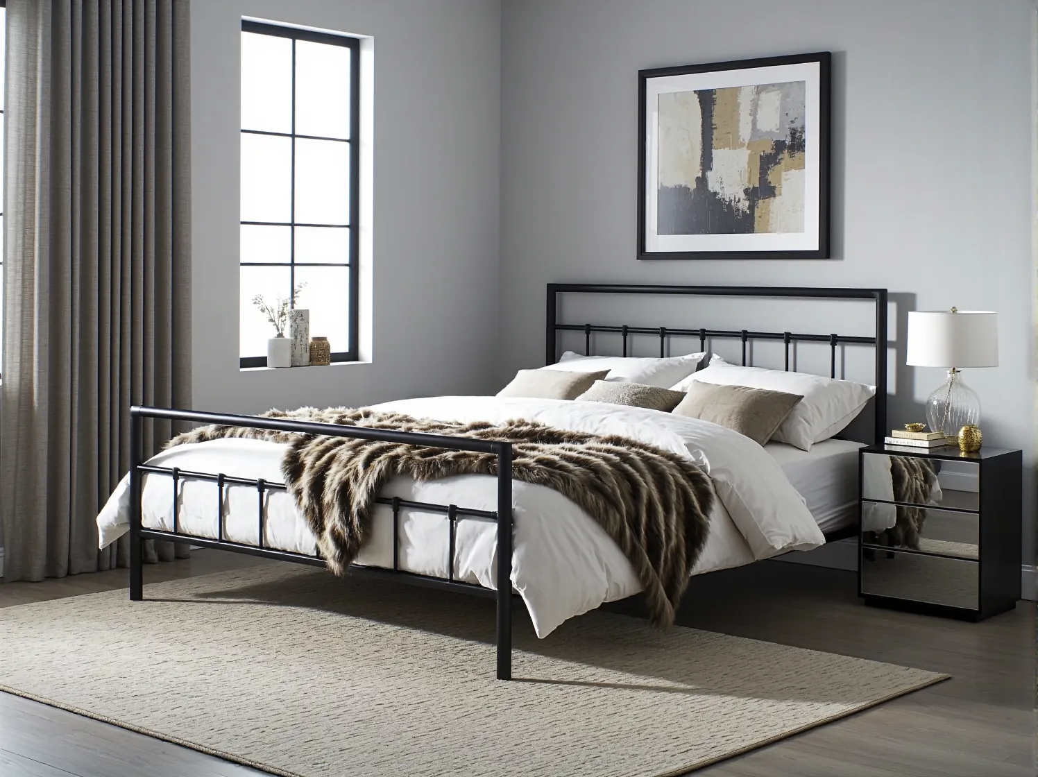 Stół jadalniany z krzesłami glamour w otwartej przestrzeni loftu, pokazujący jak urządzić luksusową jadalnię.