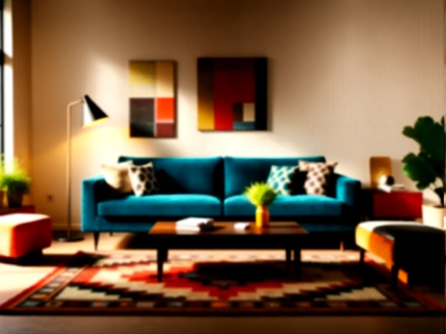 Lampa stojąca metalowa złota z czarnym kloszem stożkowym