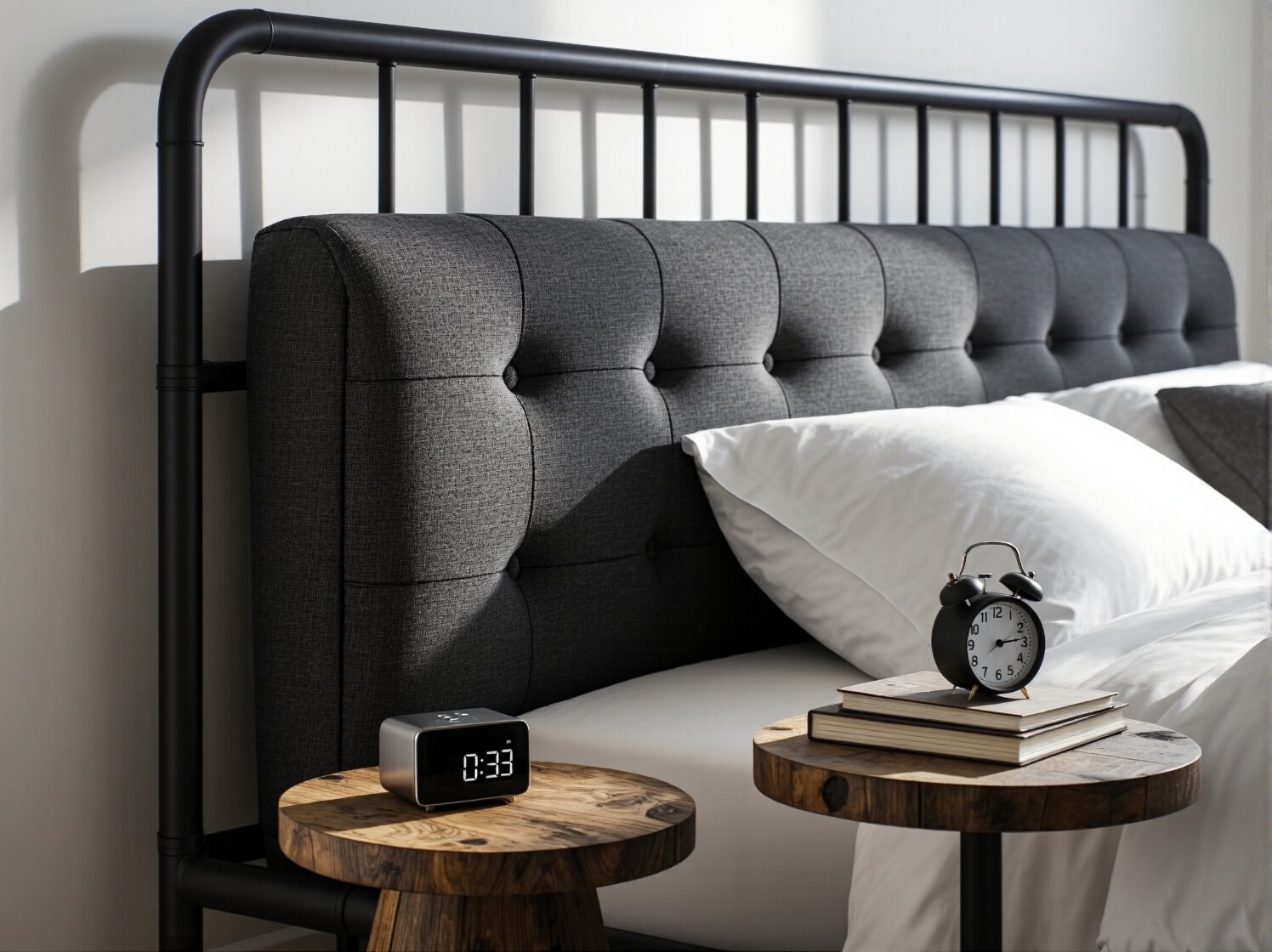 Łóżka kontynentalne w sypialniach w stylu industrialnym – jak wprowadzić surowy design? - ilustracja 2