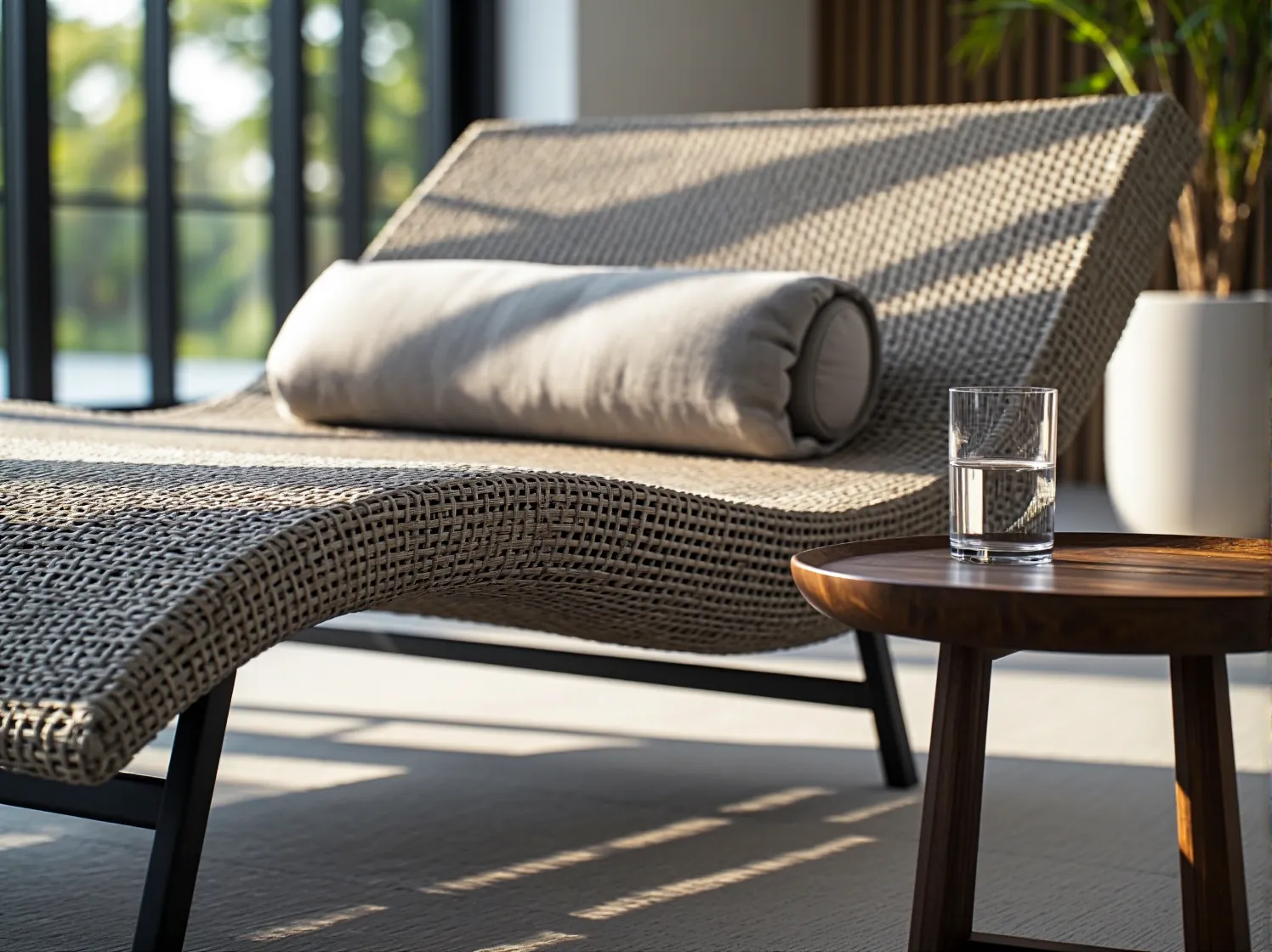 Nowoczesny leżak do spa z wytrzymałego materiału. Wybór idealnych mebli do strefy relaksu.