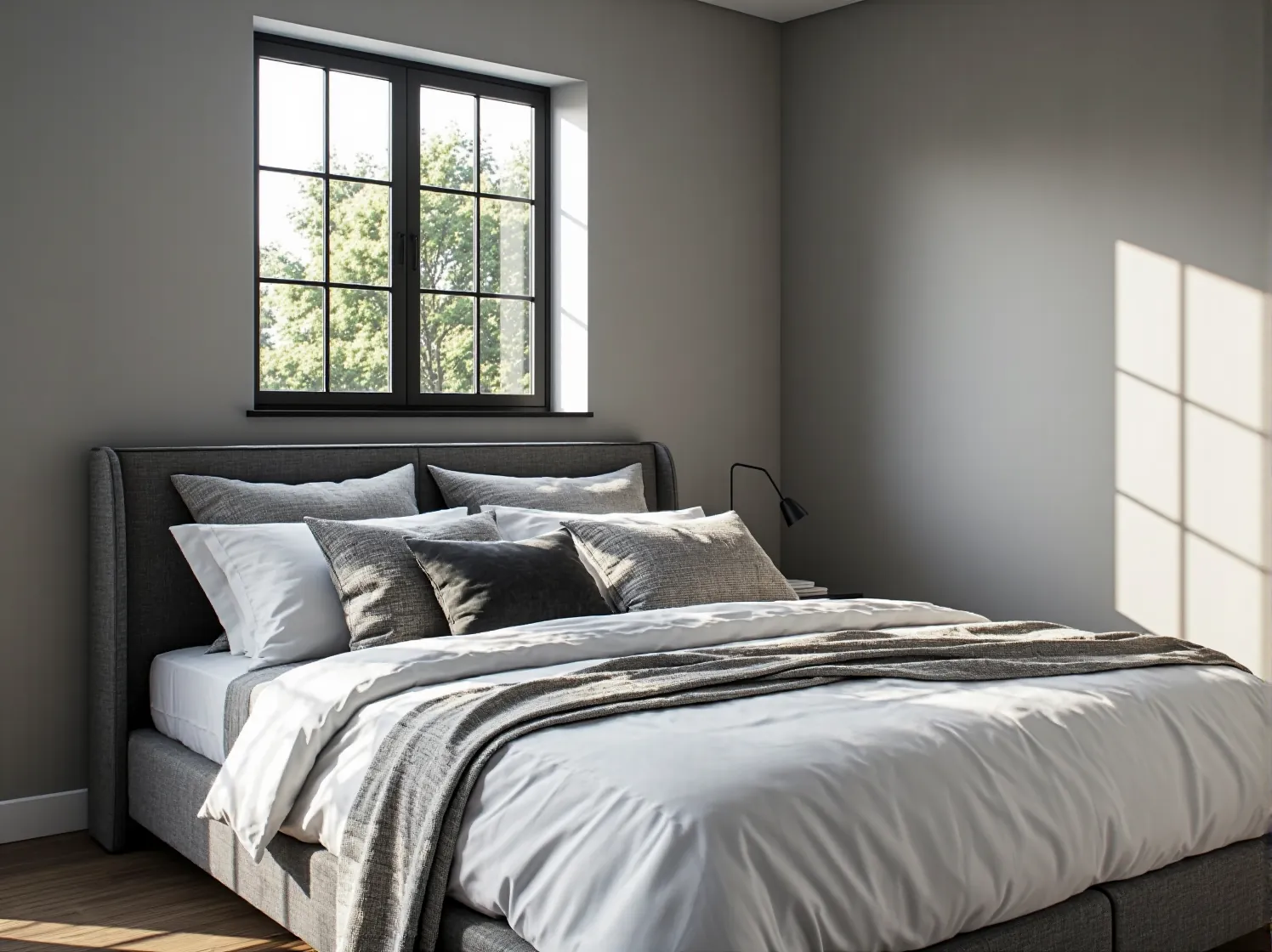 Wygodne łóżko kontynentalne z regulacją, idealne dla seniora, gwarantujące bezpieczeństwo i wygodę.